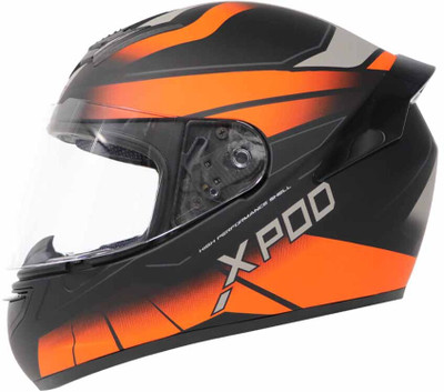 TVS X- Pod Primus Motorbike Helmet(Orange Black)