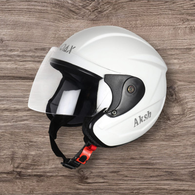 Font Unisex Full Face Helmet For Motorbikes -696-ABC Motorbike Helmet(White)