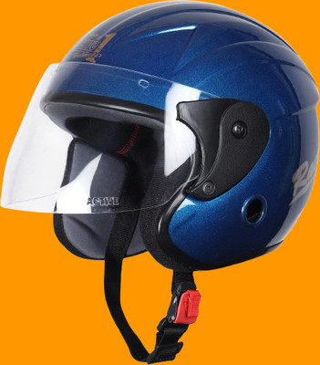 nextin nano_196 Motorbike Helmet(Blue)