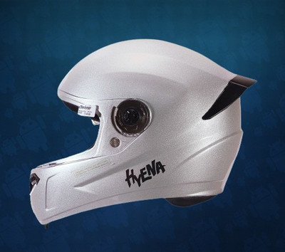 OZONE HR_Helmet For Saftey_unique Design_@GV@AD01 Motorbike Helmet(SILVER WHITE)