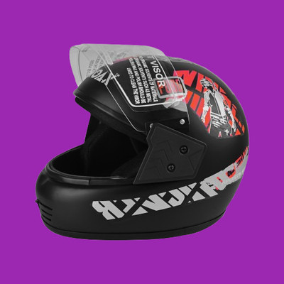 NOAX UNISEX SAFETY HELMET ONROAD HELMET- TWO WHEELER,BIKE & SCOOTER (SL-1788 Motorbike Helmet(Red)