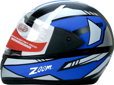 YOURCITYSELLER Blue Strong and Durable Stylish Matt Finish Full Face Helmet Motorbike Helmet(Blue)