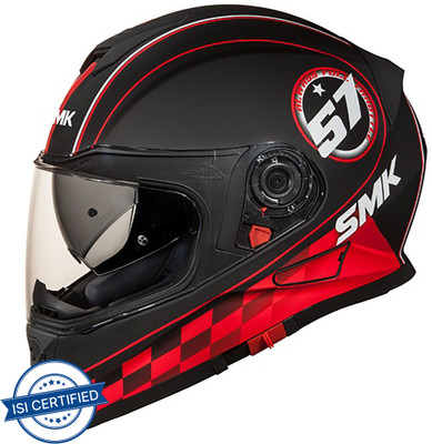 SMK Twister Blade Motorbike Helmet(Matt Black)