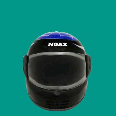 NOAX blue full face helmet unisex43 Motorbike Helmet(Black)