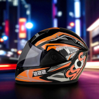 deletion Jazz 2022 with Rainbow Visor ABS Material (NN-1) Motorbike Helmet(Orange)