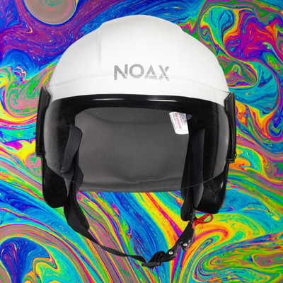 NOAX unisex open face helmet for safty575 Motorbike Helmet(White)