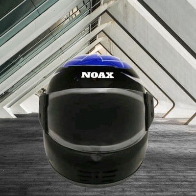 Font blue full face helmet unisex38-AAA Motorbike Helmet(Black)