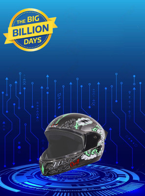 OZONE Premium Quality_Full Face Helmet_A11@6 Motorbike Helmet(Black)