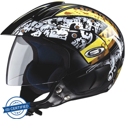 STUDDS Helmet D2 Motorbike Helmet(Black N5)
