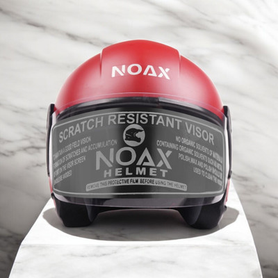 NOAX Helmet GOOD QUALITYFOR UNISEX for BIKE_-141 Motorbike Helmet(Red)