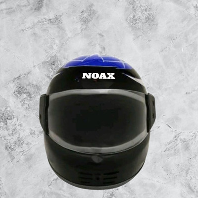 NOAX blue full face helmet unisex16 Motorbike Helmet(Black)