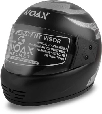 NOAX UNISEX SAFETY HELMET ONROAD HELMET- TWO WHEELER,BIKE & SCOOTER (SL-255 Motorbike Helmet(Grey)