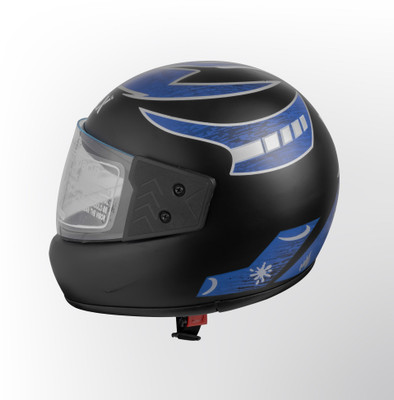 NOAX unisex full facce helmet originall@4 Motorbike Helmet(Blue)
