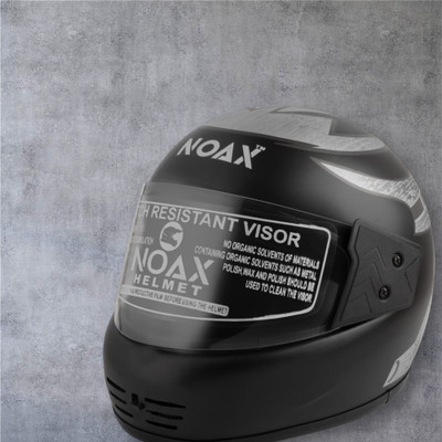 NOAX ISI marked helmet solid helmet((fk64 Motorbike Helmet(Silver)