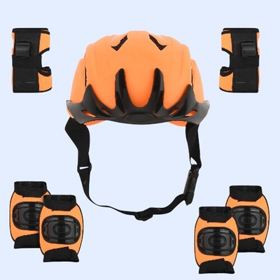 SPEEDFOX protection kit for kids for bicycle , skating ,hiking etc for all sports Skating Helmet(Orange, Black)