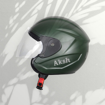 NOAX SAFETY HELMET FOR ONROAD RIDDING SOLID MATERIAL-TWO WHEELER(SLFK-AT-1400 Motorbike Helmet(Dark Green)