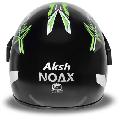 NOAX young men helmet for ridinggg motorbike__44 Motorbike Helmet(Black)