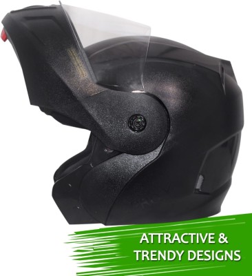 RIDER FLIP_UP {O2} HELMET FOR MEN Motorbike Helmet(matt black)