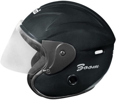 stiss Strong and Durable Stylish Matt Finish Full Face Scooty Motorbike Helmet(Black)
