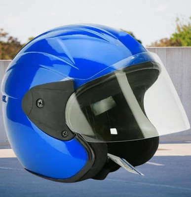 Lxt Blue_Half_face_Helmet_with ISI Certified_BL60 Motorbike Helmet(Blue)
