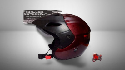 MonteX-1 Flip-up Bike helmet T24 Motorbike Helmet(Red)