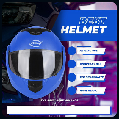 fuery Flipup Transparent TFU-30_New Motorsports Helmet(Blue)