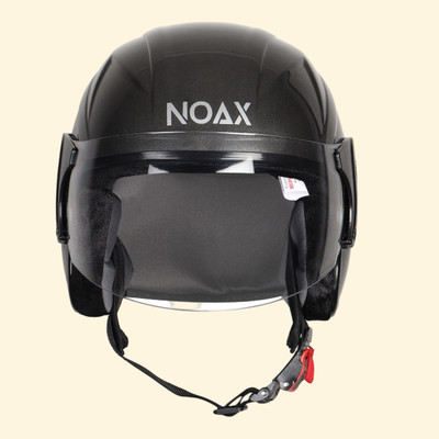 NOAX UNISEX SAFETY HELMET ONROAD HELMET- TWO WHEELER,BIKE & SCOOTER (SL-3056 Motorbike Helmet(Grey)