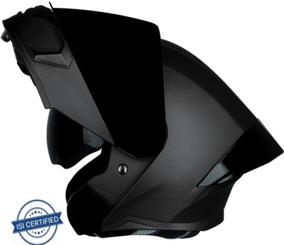 Steelbird Air SBA-20 ISS FLIP-UP HELMET for MEN & WOMEN with Inner Sun-Shield (600MM-L) Motorbike Helmet(GLOSSY BLACK)