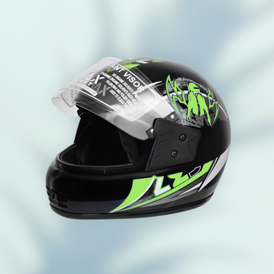 NOAX unisex full face good hard quality helmet-Green375 Motorbike Helmet(Green)