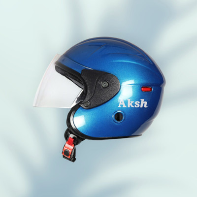 NOAX SAFETY HELMET FOR ONROAD RIDDING SOLID MATERIAL-TWO WHEELER(SLFK-AT-1459 Motorbike Helmet(Blue)