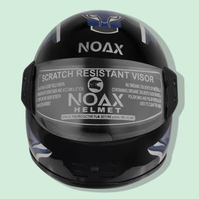 NOAX helmet bazarr unisex full face helmet _-Blue64 Motorbike Helmet(Blue)