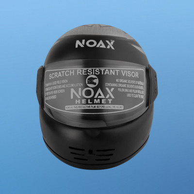 NOAX ISI MARKED KING OF HELMET UNISEX RIDDING HELMET TOP SELLING(DD-1933 Motorbike Helmet(Black)