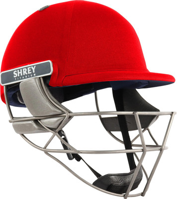 Shrey PRO GUARD AIR TITANIUM Cricket Helmet(Red)