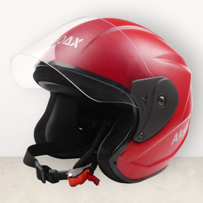 Font unisex safty helmet for riders_68-411A Motorbike Helmet(Red)
