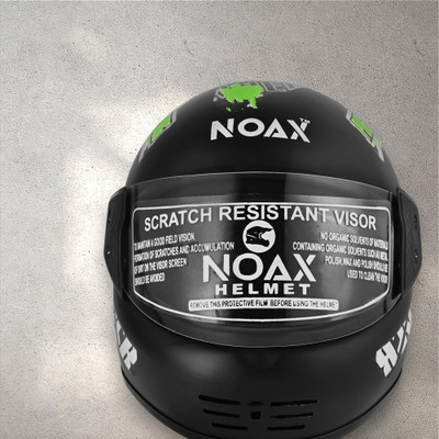 NOAX UNISEX UNIQUE FELMET FOR RIDIDNG BIKES-Green233 Motorbike Helmet(Green)