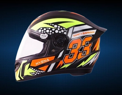 OZONE HR_Helmet For Saftey_unique Design_@GV@AD04 Motorbike Helmet(YELLOW BLACK)