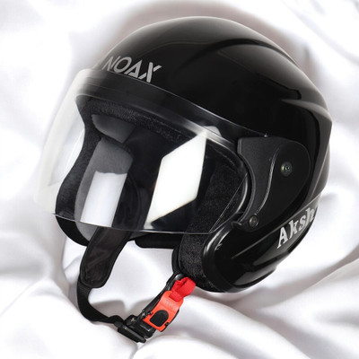 NOAX HELMET FOR YOUNG RIDDING UNISEX BIKE RIDDING SOLID (FKSL-1 Motorbike Helmet(Black)