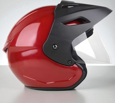 deletion Neno Peak with pc Visor ABS Material (KK-1) Motorbike Helmet(Red)