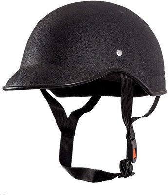 VisorUp Men & Women Bike Helmet | Lightweight Motorcycle & Scooter Helmet Motorbike Helmet(Black)