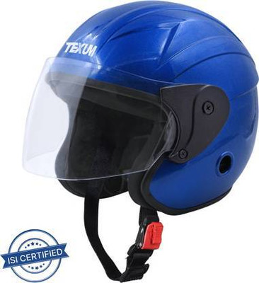 HGT SBH-16 Furor ISI Certified Open Face Helmet Motorbike Helmet(Blue)
