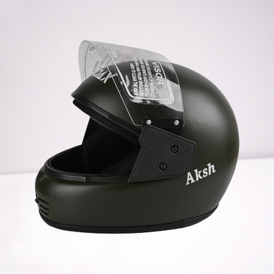 NOAX unisex full face good hard quality helmet @608 Motorbike Helmet(Grey)