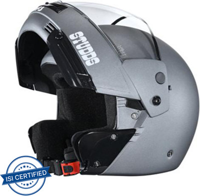 STUDDS Ninja Pastel Plain Motorbike Helmet(Matt Gun Grey)