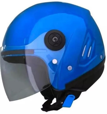 Tiwari TIWARI_ BLUE TRACK HELEMT WITH ISI APPROVED Motorbike Helmet(Blue)