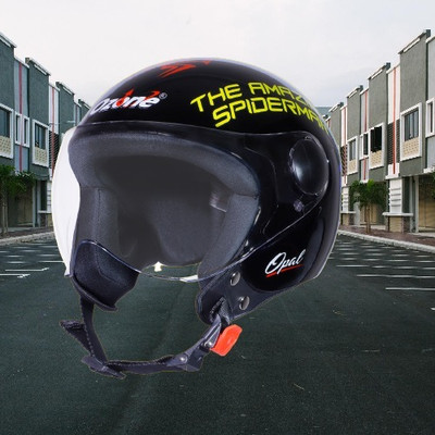 OZONE mix spidr_helmet_oznH46 Motorbike Helmet(Black)