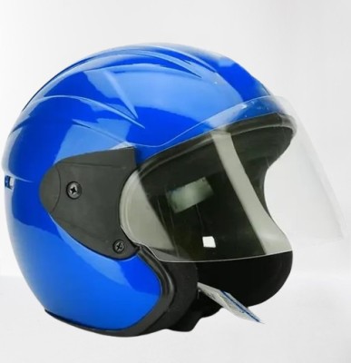 Lxt Blue_Half_face_Helmet_with ISI Certified_BL09 Motorbike Helmet(Blue)