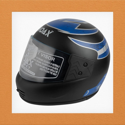 NOAX unisex full face good hard quality helmet-Black371371-Helmet 6-ABCD-Helmat Motorbike Helmet(Blue)