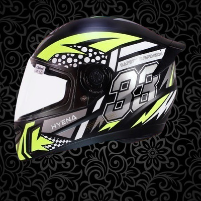 OZONE Premium Helmet_full face_Hyna_superior Quality_JMD@21@104 Motorbike Helmet(YELLOW-BLACK)