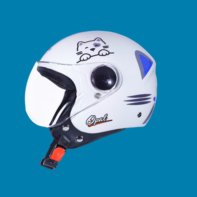 OZONE Premium Quality_Open Face_ Helmet_A1@$14 Motorbike Helmet(White)