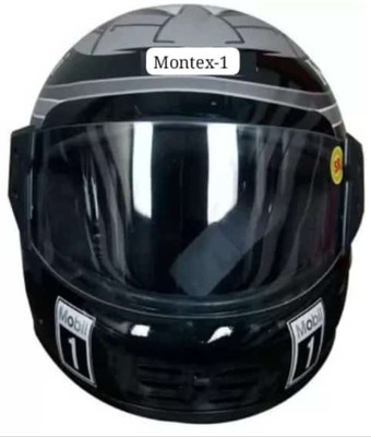 MonteX-1 Silverblack#23 Motorbike Helmet(Grey, Silverblack)