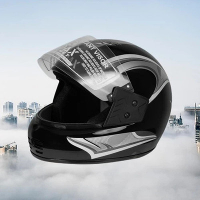 NOAX BRANDED ISI MARKED HELMET FOR UNISEX GENDER KEEP SAFE RIDING (SL_1001 Motorbike Helmet(Silver)